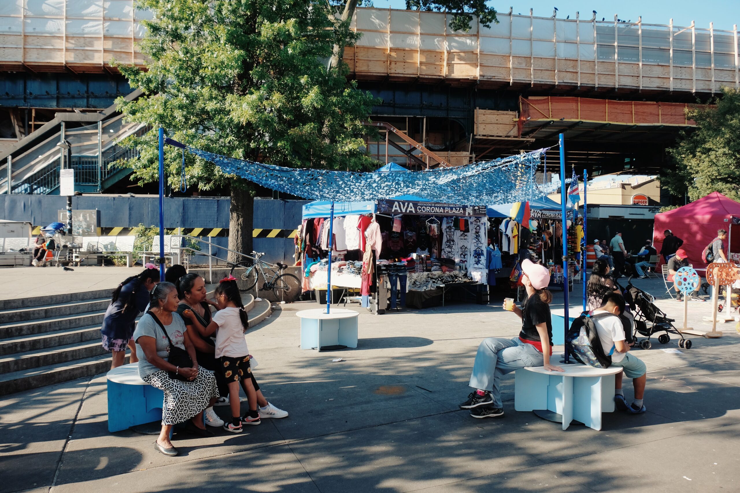 Small business corridor in Brooklyn