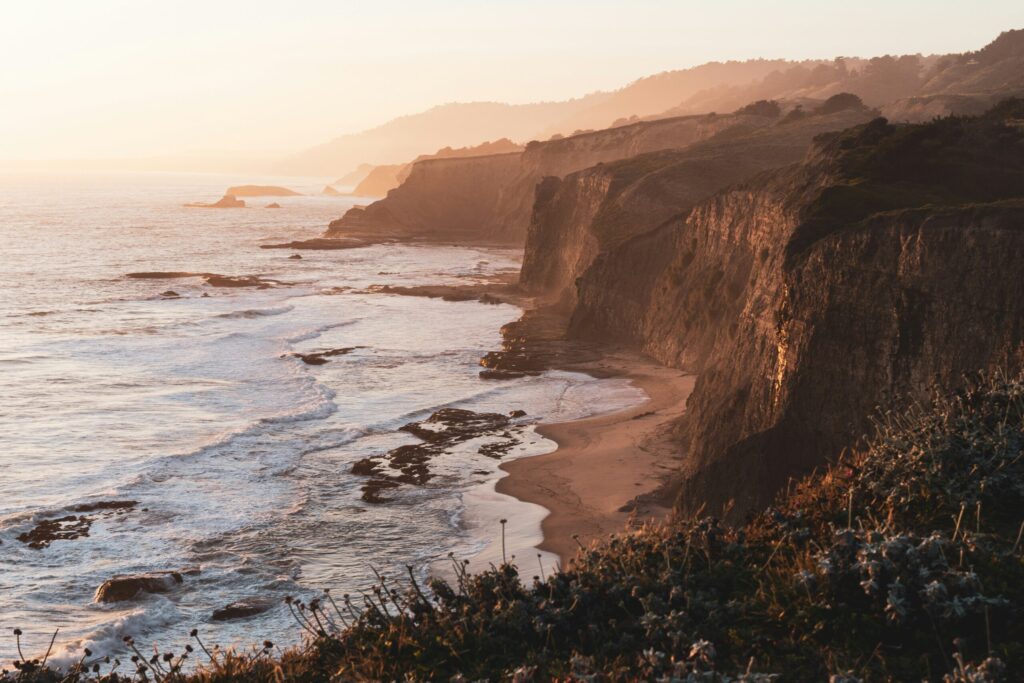 Coastal landscape representing regional climate resilience