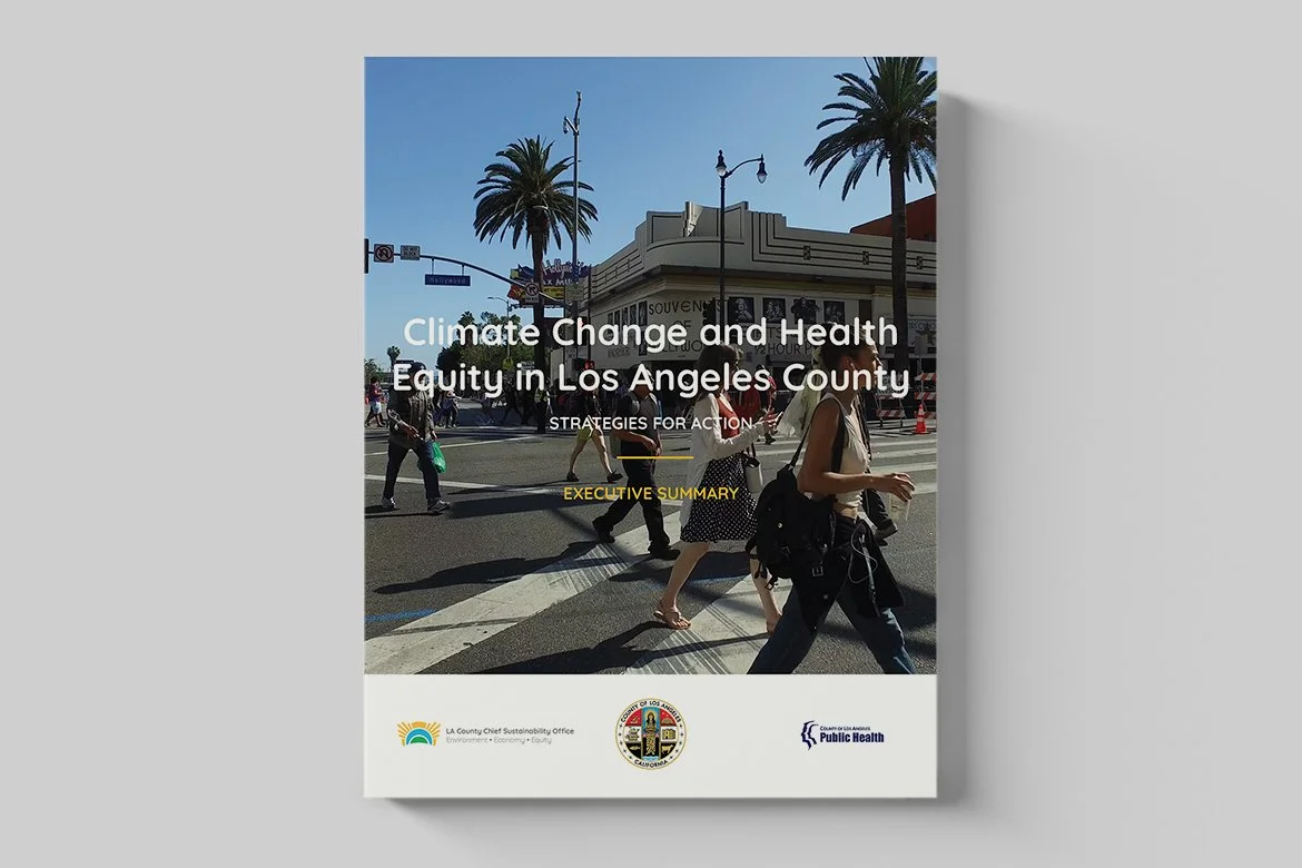 Cover of the Los Angeles County climate and health equity report